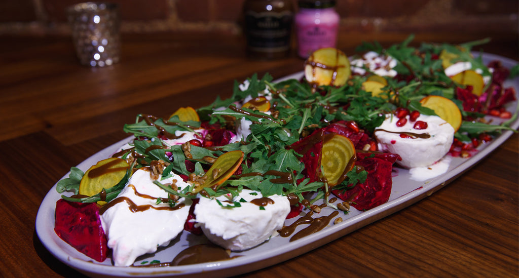 Beet and Burrata Salad with Honey Dijon Vinaigrette