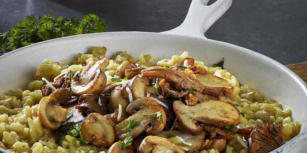 Wild mushroom truffle and herb risotto