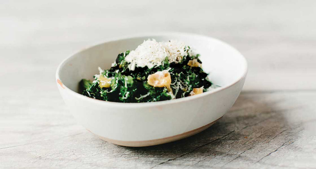 Spicy Kale Caesar with Anchovy-Citrus Vinaigrette