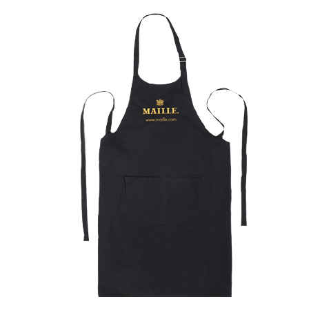 Maille Tablier noir logo Maille